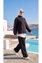 Women's Casual Style Oversize Sweatshirt and Pants Two-Piece Set with Hijab - Top and Bottom Set - 6