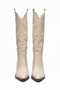Women's Cowboy Boots Pointed Toe Embroidery Detailed Thick Heel Western Boots - 4