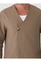 Single Button Long Sleeve Suit - 5
