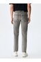 Vernon Zip Straight Leg Mid Waist Gray Jean Trousers - 3
