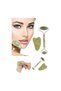 2-Piece Jade Roller and Gua Sha Stone Set – Jade Stone Facial Massage Tool, Eye Area Care, Edema Reduction, Cold Use, Facial Roller - 4