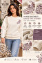 Sweat Embroidered Shawl with Pattern - Thick Series - Cream - 2