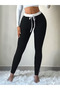 Women's High Waist Lace-Up Stripe Detailed Diving Tights - 2