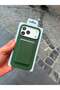 Green Tech Woven Magsafe Card Holder Case Compatible with Apple iPhone 16 Pro Max