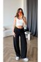 Drawstring Sweatpants with Folded Waist and Adjustable Cuffs - 4