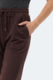 Melora I Women's Wide Leg Brown Sweatpants - 4
