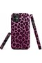 iPhone 11 Compatible - Purple Leopard, Double Layer Cover, Glossy Surface Protective Case
