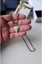 Jade Natural Stone Necklace 50cm Leather Cord 2.1X2.5Cm Jade Natural Stone Pendant Gift Necklace - 2