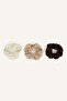 Women's 3-Piece Drawstring Scrunchie Hair Accessory I6965Axns