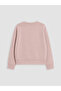 Two Mt Shop Quality Pink Plain Loose & Baggy Girls' Sweatshirt - 3