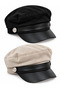 Women's Suede Winter Newsboy Cap Captain Hat
