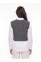 White Cotton Polyester Blend Shirt with Collar and Long Sleeve Sweater Detail - 3