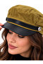 Women's Suede Winter Newsboy Cap Captain Hat - 4