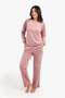 Karina Woven Patterned Pajama Set - Deep Green - 5