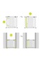 Metal Safety Gate for Children 75-80 cm White - Open'n Stop Safety Gate - White - 75 to 80 cm - 4