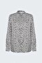 Patterned Shirt - Ecru-Black - 3