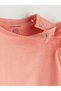 Short Sleeve Patterned Baby Girl Combed Cotton Jumpsuit 3-Piece - 4