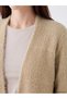 Two Mt Shop Quality Lcw Everyday Beige Knitwear Plaid Women's Cardigan - 4