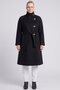 Big Button Cashmere Coat Black - 2
