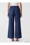 Two Mt Shop Quality Lcw Grace Black Denim Straight Wideleg Elastic Waist Wide Leg Women's Jean Pants - 4