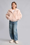 Plush Hooded Zippered Coat Girls H2941A826Au - 2