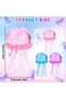 2PC Random Color Jellyfish Squishy, Jellyfish Design Squeeze Stress Ball,Squeeze Toys for Anxiety and Stress Relief, Party, Gifts for Kids 3+ - 2