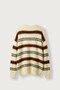 Men's Relax Fit Multi-Color Block Striped Knitwear Sweater Yellow - 2