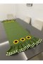 Ruffled Sunflower Motif Runner (Liquid-Proof/Stain-Resistant) - 3
