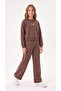 New Team London Printed Soft Textured-Comfort Fabric Girls' Top and Bottom Tracksuit Set - 2