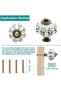 12pcs Ivory Pumpkin Knobs Vintage Ceramic Cabinet Knobs Dresser Drawer Door Knobs Drawer Pull - 6