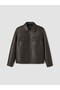 Rmz Gi̇yi̇m Farkiyla Standard Fit Men's Leather Look Coat - 6