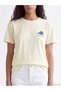 Two Mt Shop Quality Xside Yellow Combed Cotton Printed Loose & Baggy Short Sleeve Women's T-Shirt - 3