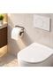 No-Drill Adhesive Matte Black Metal Toilet Paper Holder - Minimalist Bathroom Tissue Holder Hanger - 3