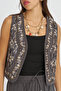 Women's Stylish Vest with Sequin and Bead Embroidery on the Front and Back