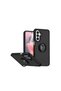 Ring Case 360 Compatible with Samsung Galaxy A57 5g °   Rotatable Ring Stand, Elevated Camera Protection, and a Design with a Cover Function, Practical Construction for Everyday Use. Black