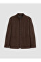 Rmz Gi̇yi̇m Farkiyla Standard Fit Stand Collar Suede Men's Coat - 6