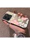 Redmi Note 14 4g Compatible Fresh Pink White Flower Ivy Full Surround Elegant Shockproof Printing - 2