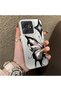 Realme C63 4G/C61 Compatible Airy Ink Pink White Butterfly Star Simple Style Shock Absorbing