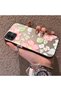 Samsung Galaxy A03/A04E/A04 Compatible Fresh Pink White Flower Ivy Full Surround Elegant Shockproof Printing - 2