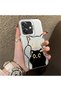 Oppo A3/A3X 4G/5G Compatible Simple Striped Cute Black Cat Impact Wear-Resistant Art Print