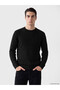 Vizyon New Season Black Crew Neck Men's Knitwear Sweater