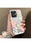 Oppo A3/A3X 4G/5G Compatible Fresh Pink White Flower Ivy Full Surround Elegant Shockproof Printing