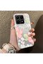 Mi 15t Compatible Fresh Pink White Flower Ivy Full Surround Elegant Shockproof Printing