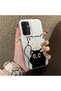 Samsung Galaxy A26 Compatible Simple Striped Cute Black Cat Impact Wear Resistant Art Print