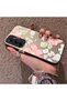 Samsung Galaxy A35 Compatible Fresh Pink White Flower Ivy Full Surround Elegant Shockproof Printing - 2