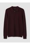 Polo Neck Half Zip Men's Knitwear Sweater - 5
