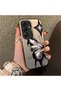 Samsung Galaxy S25 Compatible Cool Ink Pink White Butterfly Star Simple Style Shock Absorbing