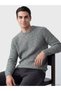 Esvab • Modern & Distinctive Zero Roba Collar Ribbed Men's Knitwear Sweater
