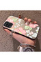 Samsung Galaxy A12/M12 Compatible Fresh Pink White Flower Ivy Full Surround Elegant Shockproof Printing - 2