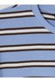 Peak New Season Blue Crew Neck Striped Men's T-Shirt - 6